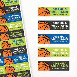 Basketball sport naam telefoonnummer bezit labels
