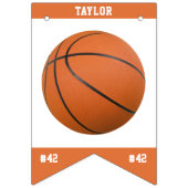 Basketball Sport Team Player Naam Happy Birthday Vlaggetjes (Eerste vlag)