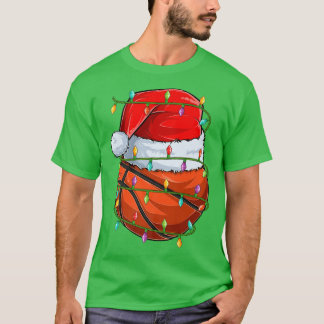 Basketball Sportbal Lover Xmas lampje Basketball C T-shirt