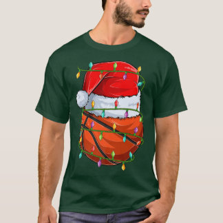 Basketball Sportbal Lover Xmas lampje Basketball C T-shirt