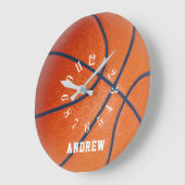 Basketball-sportfans en teamleden Grote klok (Hoek)