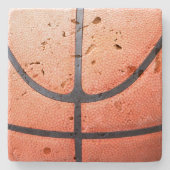 Basketball Sportfotografie Stenen Onderzetter (Voorkant)