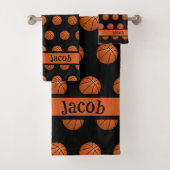 Basketball Sportkeuzeknop Bad Handdoek (Insitu)
