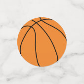 Basketball Sportpartij Birthday Pink Confetti (Kleine voorkant)