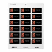 Basketball Sports Afbeelding Etiket (Full Sheet)