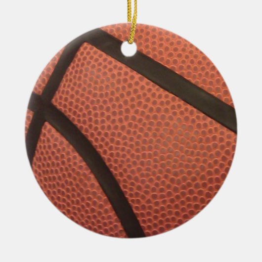 Basketball Sports Afbeelding Keramisch Ornament (Voorkant)
