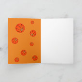 Basketball Sports Bedankt Coach Kaart (Binnen)