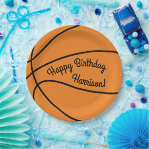 Basketball Sports Birthday Papieren Bordje