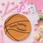 Basketball Sports Birthday Papieren Bordje (Feest)