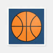 Basketball Sports Birthday Party Event Napkins Servetten (Voorkant)