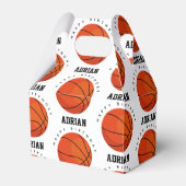 Basketball Sports Birthday Party Persoonlijke naam Bedankdoosjes (Voorkant Zijde)
