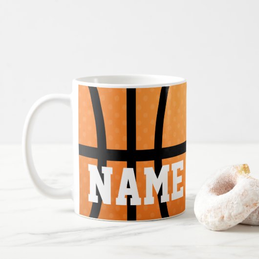 Basketball, Sports, Design Coffee Mok Cup (Met donut)