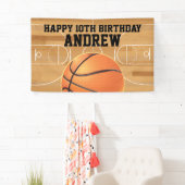 Basketball Sports Happy Birthday Banner (Insitu)