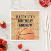 Basketball Sports Happy Birthday Napkins Servet (Insitu)