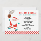 Basketball Sports Holiday Kaart (Voorkant)