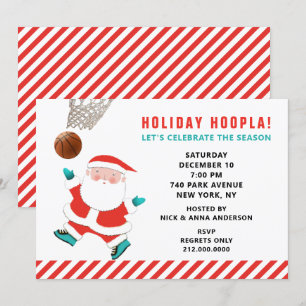 Basketball Sports Holiday Kaart
