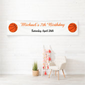 Basketball Sports Oranje Birthday Spandoek (Insitu)