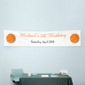Basketball Sports Oranje Birthday Spandoek (Beurs)