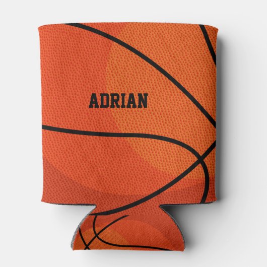 Basketball Sports Persoonlijk Blikjeskoeler (Achterkant)