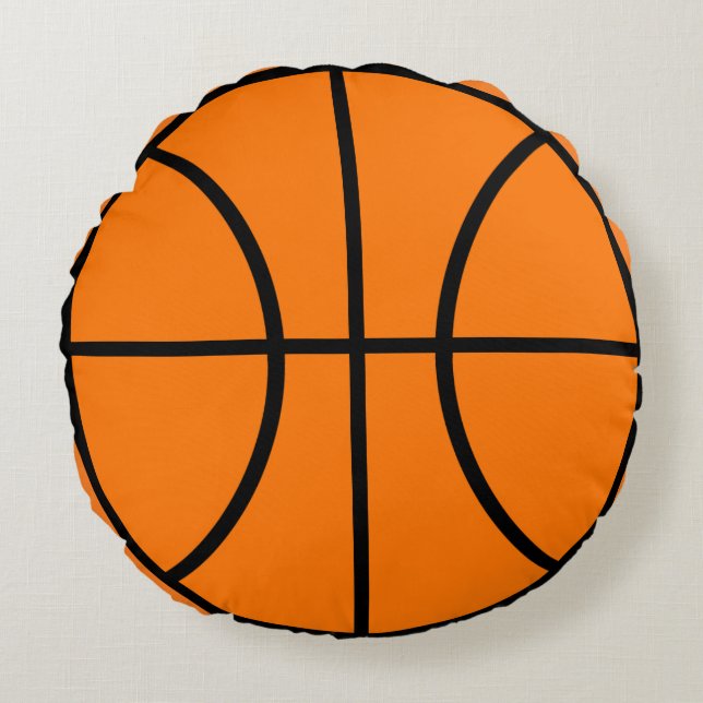 Basketball Sports Pillow Gift Rond Kussen (Voorkant)