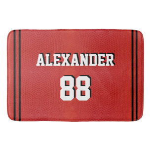 Basketball Sports Team custom name jersey number Badmat