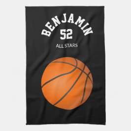 Basketball sports towel, coach bath towel theedoek