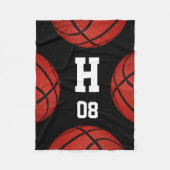 Basketball Sportteam Gepersonaliseerde deken (Voorkant)
