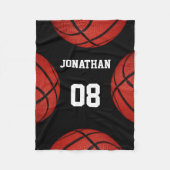 Basketball Sportteam Gepersonaliseerde deken (Voorkant)