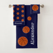 Basketball Sportteam Personeel blauw Bad Handdoek (Insitu)