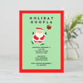 Basketball Sportvakantie Uitnodigingen (Staand voorkant)