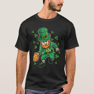 Basketball St Patricks Day Leprechaun Boys Kinder T-shirt