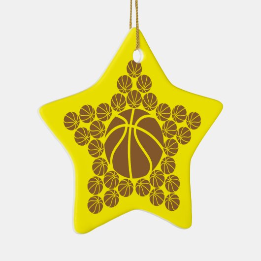 Basketball Star Keramisch Ornament (Rechts)