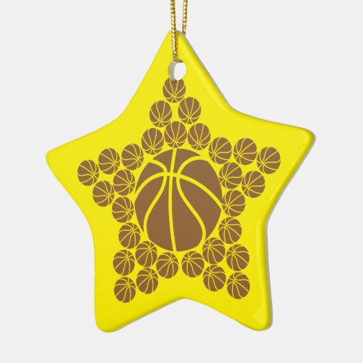 Basketball Star Keramisch Ornament (Links)