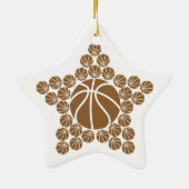 Basketball Star Keramisch Ornament (Achterkant)