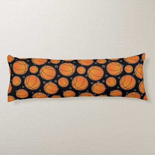 Basketball Star Patroon Lichaamskussen (Achterkant)