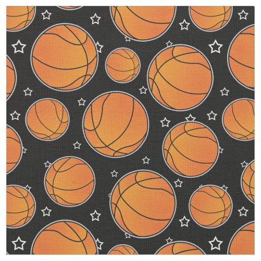 Basketball Star Patroon Stof (Close Up)