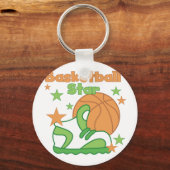 Basketball Star Shoe T-shirts en cadeautjes Sleutelhanger (Voorkant)