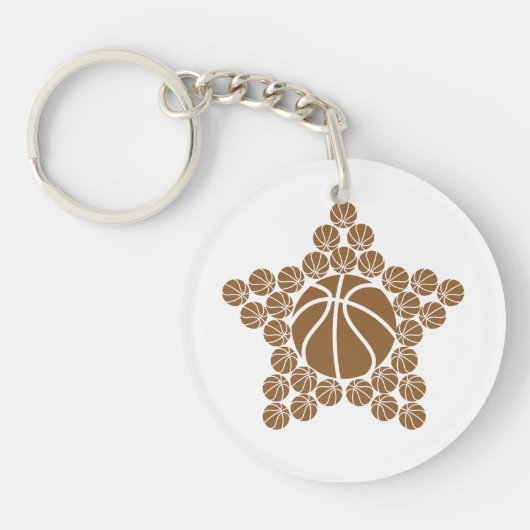 Basketball Star Sleutelhanger (Voorkant)