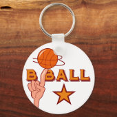 Basketball Star T-shirts en cadeautjes Sleutelhanger (Voorkant)