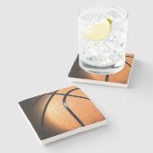 Basketball Stenen Onderzetter (Zijkant)