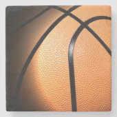 Basketball Stenen Onderzetter (Voorkant)