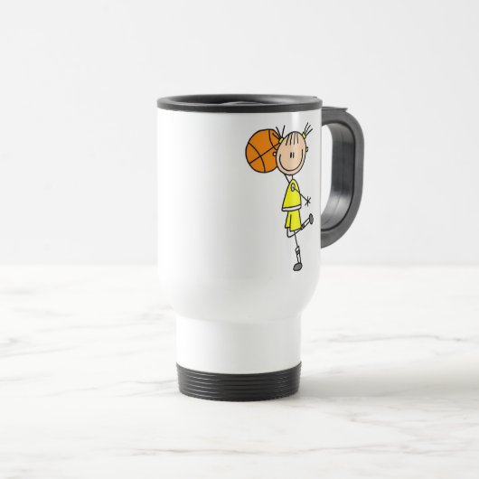 Basketball Stick Figuur Mok (Voorkant rechts)