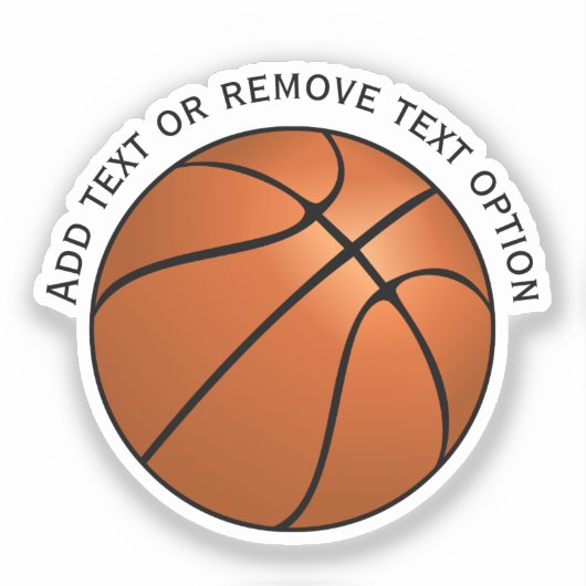 Basketball Sticker (Voorkant)