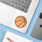 Basketball Sticker (Laptop met iPhone)