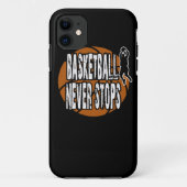 Basketball stopt nooit Case-Mate iPhone case (Achterkant)