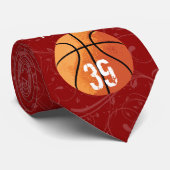 Basketball () stropdas (Opgerold)