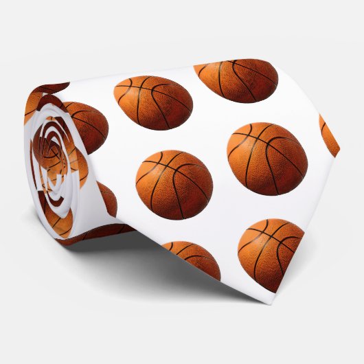 Basketball Stropdas (Opgerold)