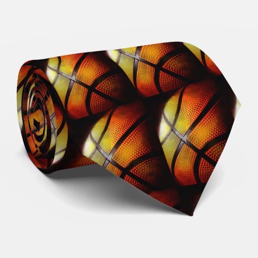 Basketball Stropdas (Opgerold)
