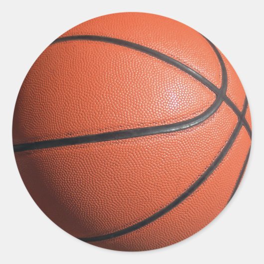 BASKETball-structuur Ronde Sticker (Voorkant)