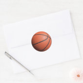 BASKETball-structuur Ronde Sticker (Envelop)